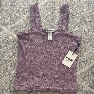 Kensie Lavender Textured Tank Top